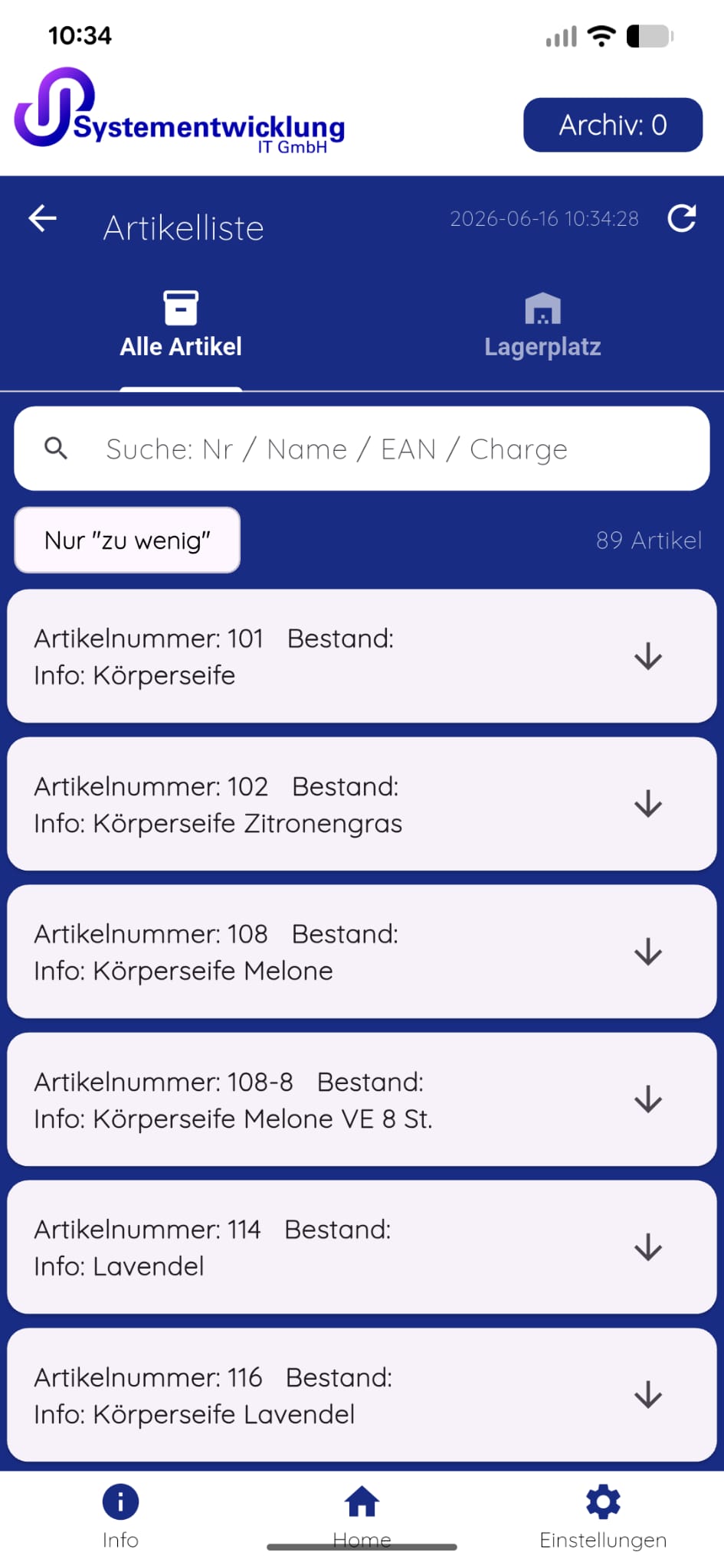Artikelliste