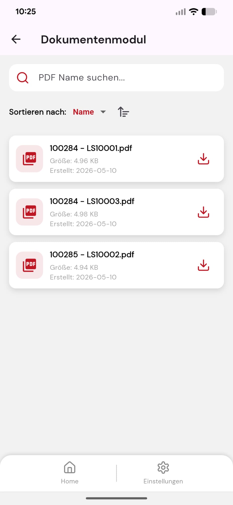 Abschluss – Unterschrift, Upload & PDF