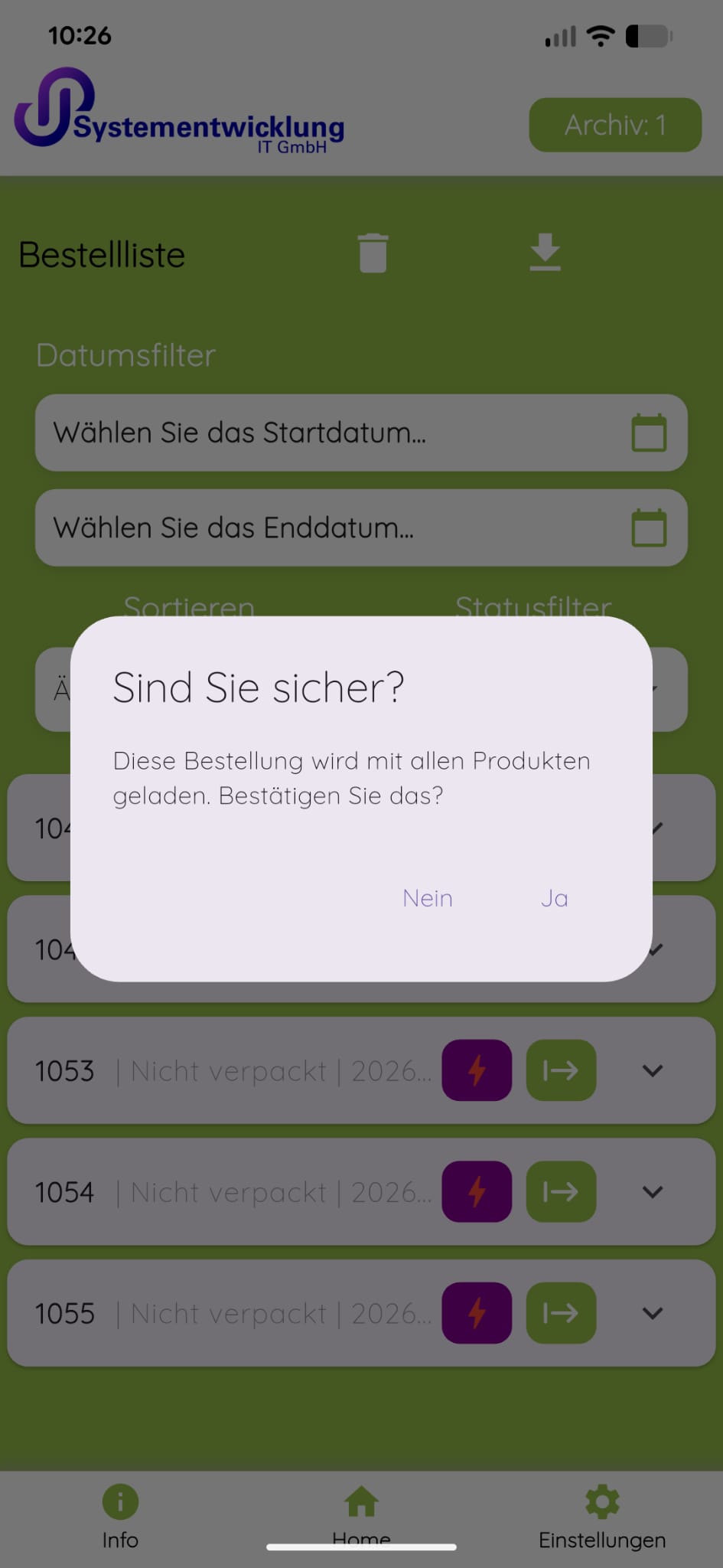 Ein-Klick-Sync